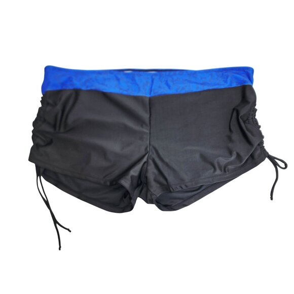 Plus Size 3X Rosegal Womens 2-Piece Tankini Set kull Wings Print Blue Black - Picture 6 of 7